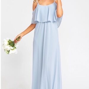 Show Me Your MuMu Light Blue Maxi Dress